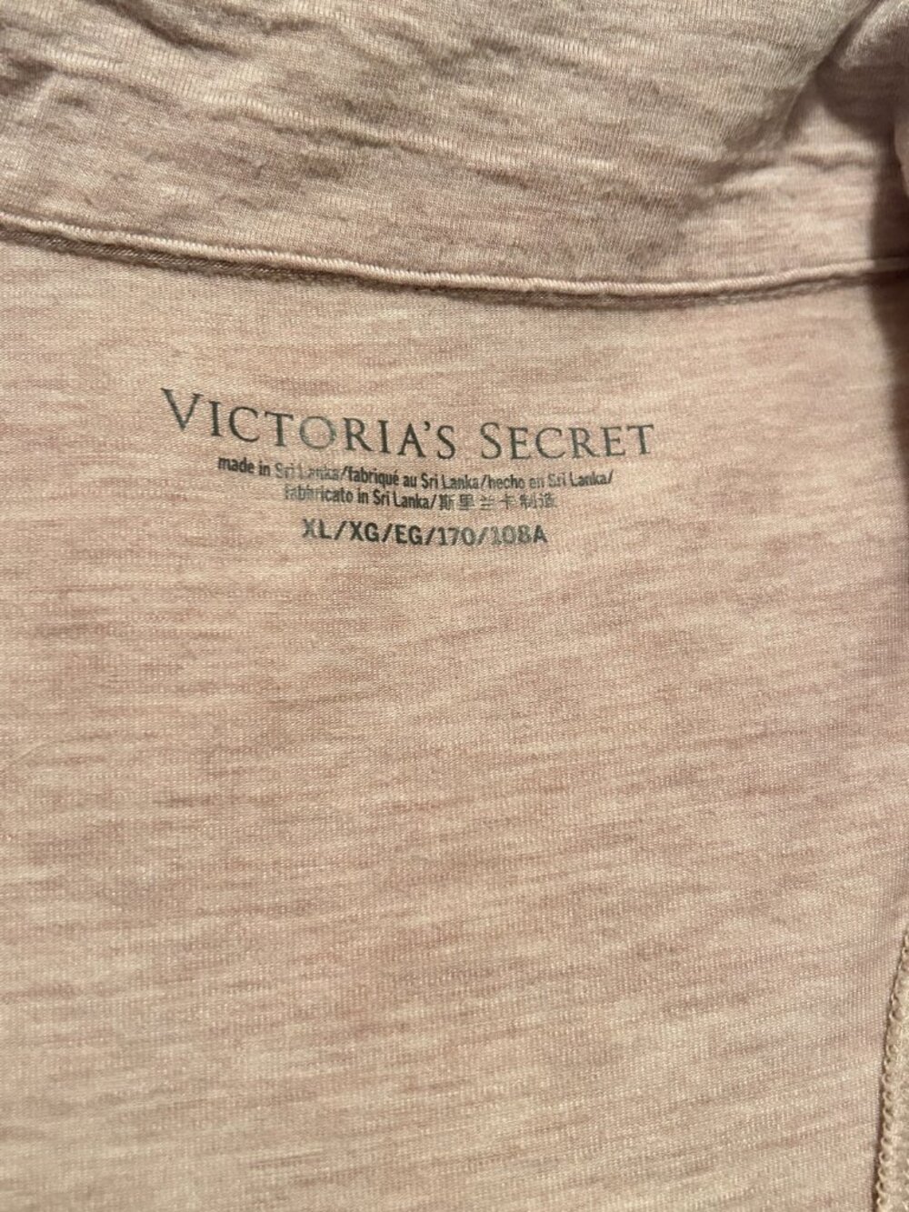 Victoria’s Secret Beige Lace‑Trim Pajama Set | Button Top & Pants | Size XL - Picture 10 of 12